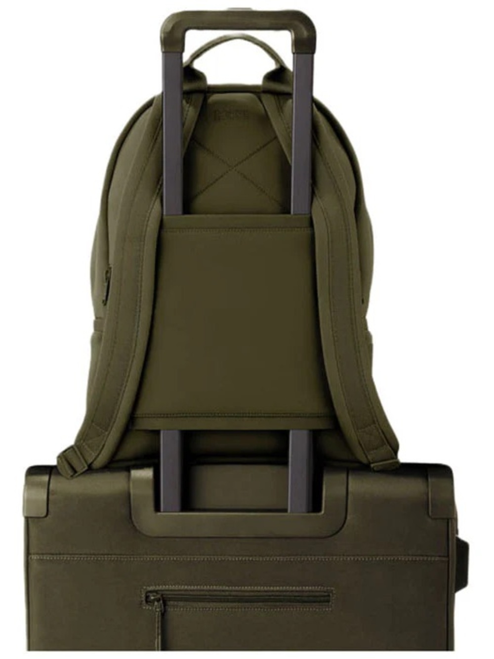 Dagne Dover Dakota Medium Backpack in Dark Moss - Picture 3 of 9